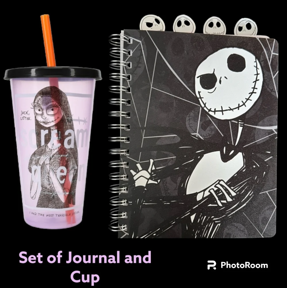 NEW The Nightmare Before Christmas Cup and Journal set Halloween